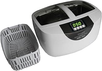 iSonic P4820-SPB25 Commercial Ultrasonic Cleaner 25-minute Timer, 2.6Qt/2.5L, White or Silver Color, Plastic Basket, 110V