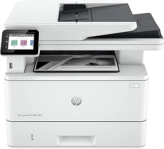 HP LaserJet Pro MFP 4101fdw Wireless Black & White Printer with Fax (Renewed)