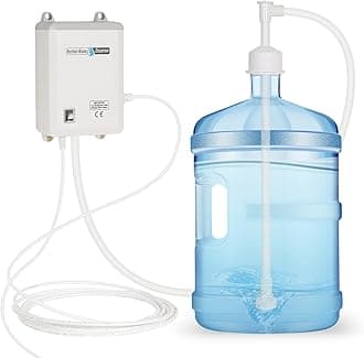 TDRRICH Bottled Water Dispensing Pump System Single-Tube, Drinking Electric Water Pump for 5 Gallon Flow Rate 2L Power 30W Pressure Value 60PSI for Homes Offices Bars Restaurants
