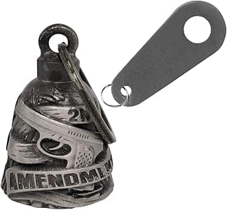 Motorcycle Bell with Hanger for Biker, Good Luck Biker Bells & Motorcycle Accessories, Keychain Luck Bell