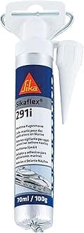 SIKA - Sealant glue - Sikaflex-291i - White - Multifunctional Adhesive Sealant For Marine Applications - Highly Elastic - Interior Use - For Boats - 75g