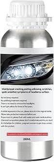 200ML Headlight Restoration Liquid, Car Headlight Repair Fluid, Headlight Repair Polish Kit Refill Bottle for Repair Headlight Yellowing, Haze, Oxidation, Scrashes