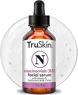 TruSkin Niacinamide Serum for Face - Pore Minimizing & Tone Balancing B3 Serum with Hyaluronic Acid, Aloe & Vitamin E - Hydrating Niacinamide Face Serum for Uneven Tone & Oily Skin, 1 fl oz