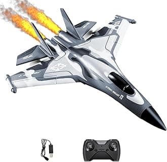 3CH RC Airplane, RC Plane with Night Light, 2.4GHz F-22 Remote Control Airplane with 6-axis Gyro Stabilizer Easy to Fly Fighter Aircraft for Adults Kids Beginners Boys