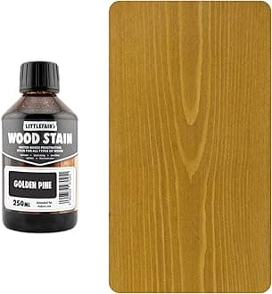 Littlefair's Wood Stain Water-Based - (Golden Pine) – Non-Toxic, Eco-Friendly & Quick Drying - Easy-to-Apply, Concentrated Formula for All Wood Types – 250ml