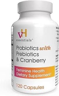 Probiotics for Women with Prebiotics, Cranberry & Vitamin C - 120 Capsules (60 Day Supply) -Probiotics Support Gut Balance, Health & Urinary Tract Health for Women