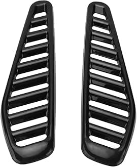 Car Hood Vent Scoop Bonnet Vent Trim Engine Bonnet Vent Intake Cover Advanced Automotive Grade ABS Material Replacement for RS Fit for Most Engine Hood Vehicles Improves