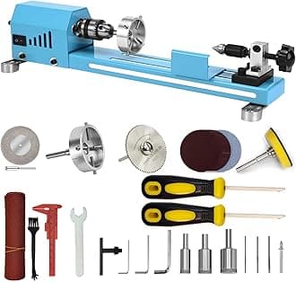 Wood Lathe Mini Multipurpose Lathe Machine Lathe Cutting Polishing Professional Lathe Tool Kit