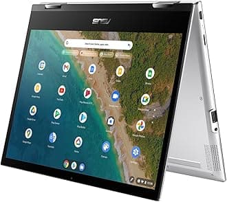 ASUS Chromebook Flip CM3200FM1A 12.0" Touchscreen Chromebook Laptop (MediaTek Kompanio 820 Processor, 4GB RAM, 128GB eMMC, Google Chrome OS) Ships with Stylus Pen, Silver
