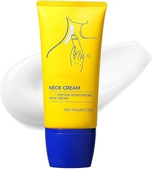 Neck Cream, Tighten And Lift Neck Cream, Neck Firming Creams With 3 Roller Massage, Contain Collagen, Vitamin C, Hyaluronic Acid, Firm And Lift Sagging Skin