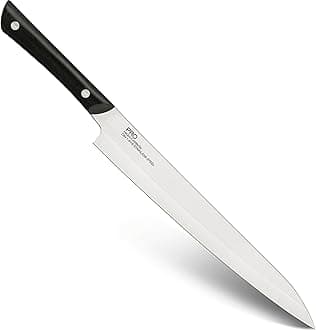 PRO Yanagiba Knife, 9.5", Long, Thin Blade, Glides Through Cuts of Fish with Ease, Hand-Sharpened Japanese Kitchen Knife