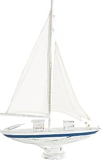 Nautical White Wood Sculpture