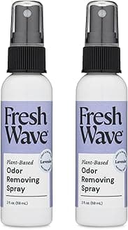 Lavender Scent Odor Eliminator Spray & Air Freshener, 2 fl. oz. Travel Size (Pack of 2)
