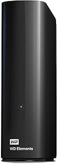 WD 24TB Elements External Hard Drive, Desktop HDD storage, USB 3.0 compatible, Fast Transfer rates, Plug-and-play storage for all your pictures, videos, music and documents, Black