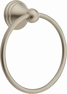 Moen DN8486BN Preston Bathroom Towel Ring, Brushed Nickel