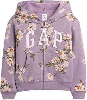 GAP girls Logo Hoodie Hooded Full Zip Sweatshirt