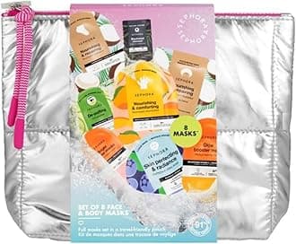Favorites Moving Lights Collection Limited Edition Set of 8 Face & Body Masks in a Pouch