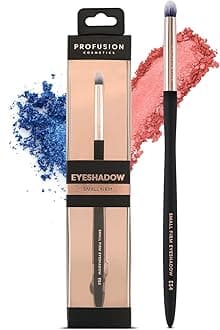Small Firm Eyeshadow Brush - Professional Eye Makeup Brush, Eyeshadow Blending Brush-Dense Rounded Hair Bristles and Best for Pigments & Glitter