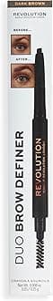 Revolution Duo Brow Definer Pencil Dark Brown