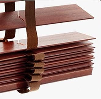 Sonakia Blackout Venetian Blinds, Real Wood Blinds for Windows, Indoor and Outdoor Horizontal Blinds, 60/70/80/90/100/110cm Wood Venetian Shades,WxH-130x240cm/51 * 94in