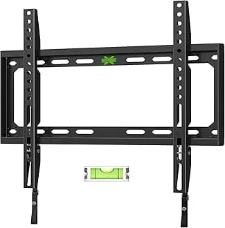USX MOUNT Fixed TV Wall Mount with Low Profile for Most 26-55 Inch LED, LCD and Flat Screen TVs, TV Mount Bracket with VESA Up to 400x400mm and Weight Capacity 99lbs,and Space Saving TV Bracket