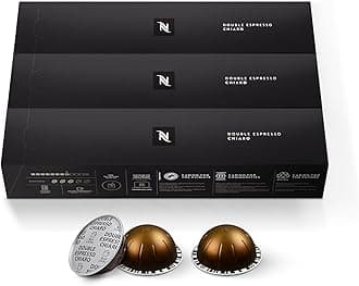 Nespresso VertuoLine Double Espresso CHIARO,100 g,Pack of 3 Sleeves