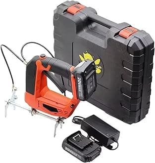 Electric Bee Shaker for Bee Remover, Cordless Beehive Frame Shaking Machine with Anti Slip Handle, Rechargeable Handheld Bee Remover, 4 Gear Speed Adjustable, Beekeeping Supplies for Shake Bee,Red