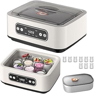 Yogurt Maker Machine, 2025 Probiotic Yogurt Maker with Temperature Control 36 Hour, 1.6L Euro Cheese Cuisine Greek Yogurt Yoghurt Yougurt Natto Maker, LCD Display, Kitchen Gadgets