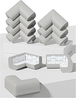 Table Corner Protectors for Baby,Baby Proofing Edge Protectors, Foam Soft Baby Safety Guards Products,Suitable for Furniture Fireplace Coffee Desk Cushion,Sharp Corners Bumper (Grey)