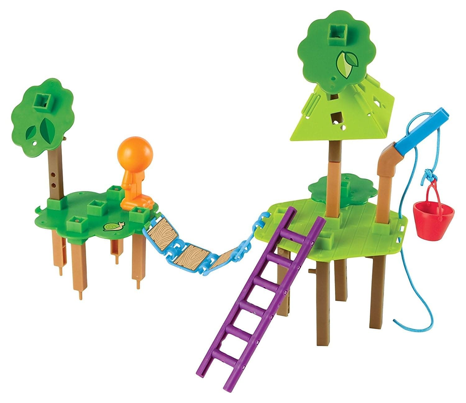Learning Resources Tree House Engineering & Design Building Set, STEM for Kids, Science Toys for Kids, Engineering Toys for Kids, Math, Science Set, 52 Pieces, Multi-Color