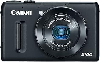 CanonPowerShot S100 12.1 MP Digital Camera with 5x Wide Angle Optical Image Stabilized Zoom (Black)