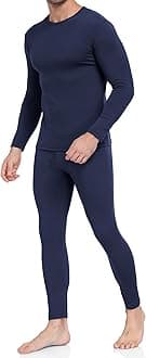 WEERTI Thermal Underwear for Men Long Johns with Fleece Lined Base Layer Men Cold Weather Top Bottom