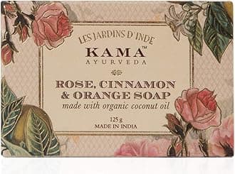 Rose, Orange and Cinnamon Soap with Organic Coconut, Jojoba and Castor Oils, 125g