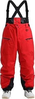 IMPHUT Ski Pants Snowboard Pants for Men, Baggy Snow Pants Insulated Waterproof Windproof, Mens Snow Bibs Overall