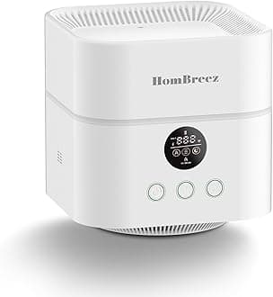 Air Purifier and Humidifier Combo for Bedroom, Covers Up to 200ft², H13 True HEPA Filter, 500ML Water Tank, Quiet Cool Mist Top Fill Essential Oil Diffuser for Baby, Pet Room, White