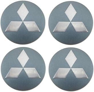4 Pcs Wheel Hub Cap Stickers, for Mitsubishi Lancer ASX Outlander Pajero L200 Galant Car Wheel Center Rim Cover Styling Accessory,E