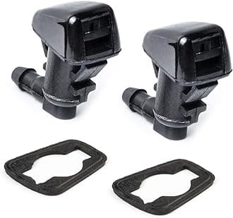 Front Windshield Washer Nozzle Kit fit for 05-16 Jeep Grand Cherokee, 05-13 Chevy Malibu, 05-10 Pontiac G6, 07-10 Saturn Aura Replaces 55372143AB 55079049AA Wiper Washer Nozzle Spray Jet