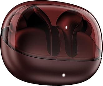 - Boat Airdopes Plus 311, Glass Design, ENx Tech, Fast Charge, 50 Hrs Battery, Stream Ad Free Music via App Support Bluetooth Earbuds, TWS Ear Buds Wireless Earphones with mic (Crimson Red)