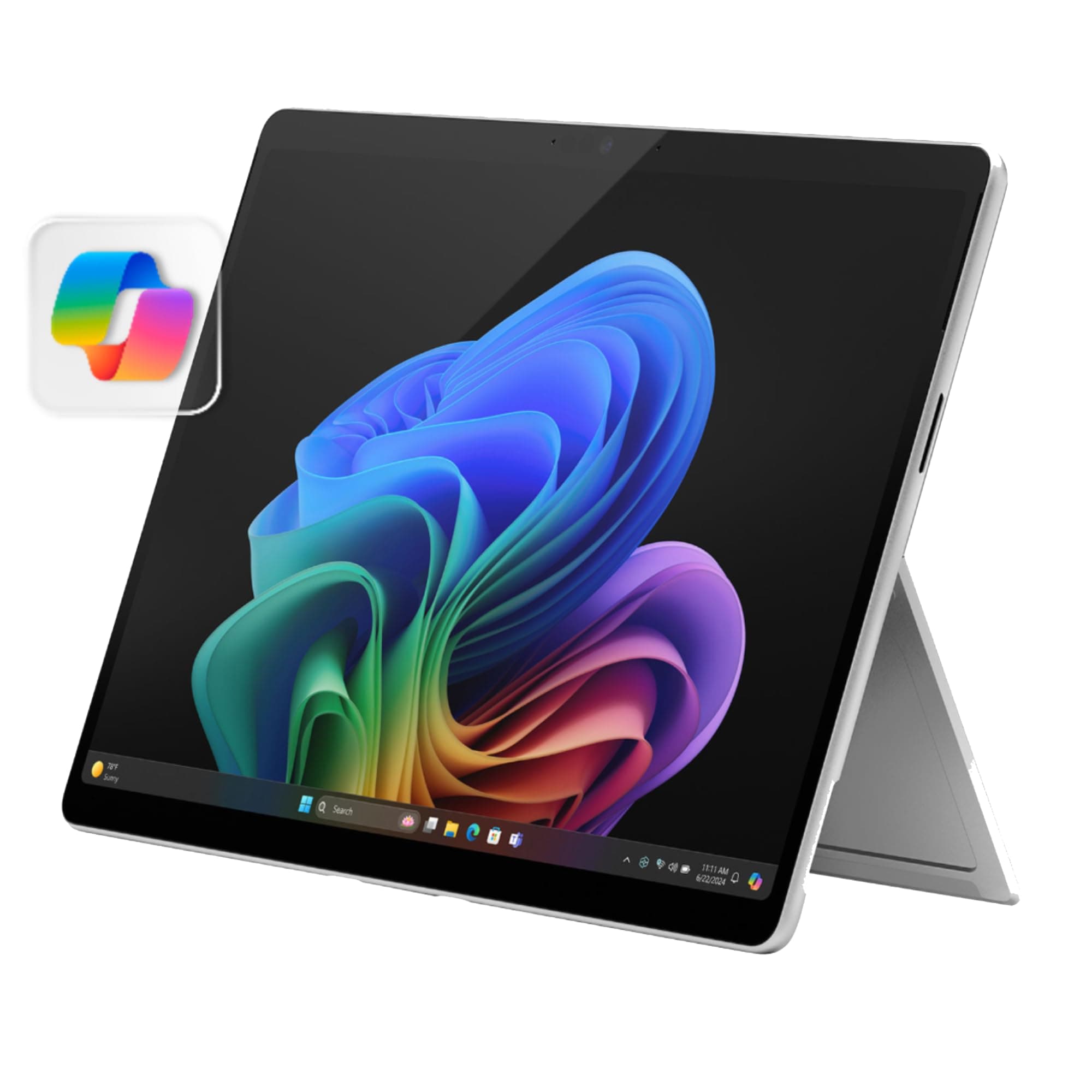 Microsoft Surface Pro 2-in-1 Laptop/Tablet (2024), Windows 11 Copilot+ PC, 13" Touchscreen Display, Snapdragon X Plus (10 Core), 16GB RAM, 512GB Storage, Platinum