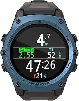 Shearwater Teric Dive Computer Blue Bezel Rugged Technical Dive watch model 15024