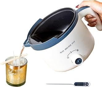Ksedcon Candle Melting Pot, Electric Wax Melter for Candle Making with Pouring Spout, Non-Stick Small Candle Making Pouring Pot