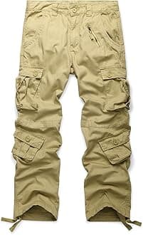 Ochenta Men's Multi Pockets Military Cargo Pants