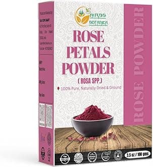 Rose Petal Powder Organic For Face Mask DIY masks Skin Care, Aromatherapy | Natural and Chemical Free No Added Preservatives or Colors 100g / 3.52 oz