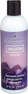EQUIDERMA Horse Skin Lotion – 16 oz | All-in-One Equine Skin Care for Cannon Bone Scurf, Mane & Tail Itching, Midline Irritation, Dry Patches & Coat Health Support