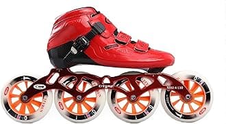 Professional Inline Speed Skates, 4 Wheels Carbon Fiber Skating Shoes Single Row Roller Skates,High Performance Speed Straight Skate Outdoor Inline Skate for Adult Children Unisex