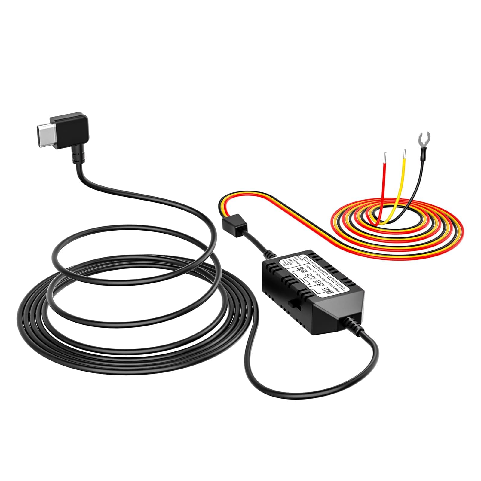 VIOFO HK4 Acc Hardwire Cable, USB-C Hard Wire Cable for A329 series/A229 series/A119Mini2/A139Pro/WM1/T130 Dash Cam, Low Voltage Protection for Parking Mode (Fuse Tap Not Included)