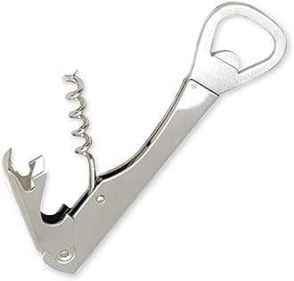 Select Bottle Opener and Corkscrew, 5.5 inches in length, Nickle Plated