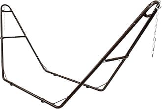 Sunnydaze Decor Universal Double Hammock Stand Only - 550-Pound Capacity - Heavy-Duty Hammock Stand for Outside - Fits 9 to 14 Foot Hammocks - Bronze
