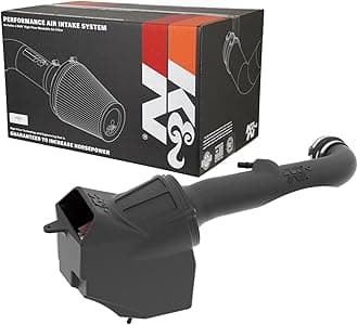 K&N Cold Air Intake Kit: High Performance, Guaranteed To Increase Horsepower: 2018-2020 Jeep (Wrangler Jl, Gladiator) 3.6L V6,63-1576