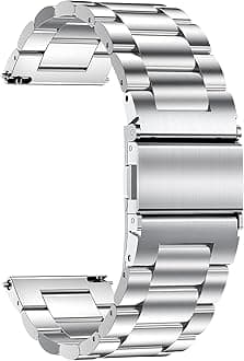 TStrap Metal Watch Band - Silver&rose - 20mm
